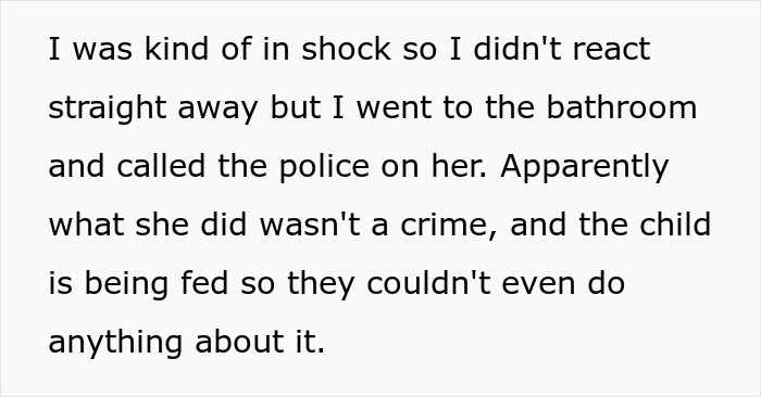 Mom Walks In On Sister Breastfeeding Her Child, Calls The Police When She Figures Out Why 