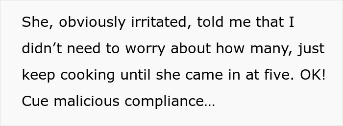 Boss Tells Woman To Keep Baking Pies Until She Arrives, Underestimates Her Efficiency Boss Tells Woman To Keep Baking Pies Until She Arrives, Underestimates Her Efficiency