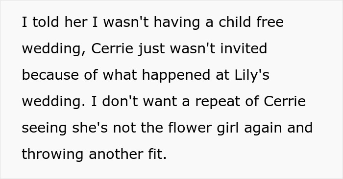 Mom Fuming As Her 12 Y.O. Daughter Isn't Invited To Wedding After Ruining Another One Before Mom Fuming As Her 12 Y.O. Daughter Isn't Invited To Wedding After Ruining Another One Before