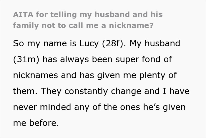 Husband Tries To Force His Wife To Accept A Nickname, She Packs Her Bags And Leaves