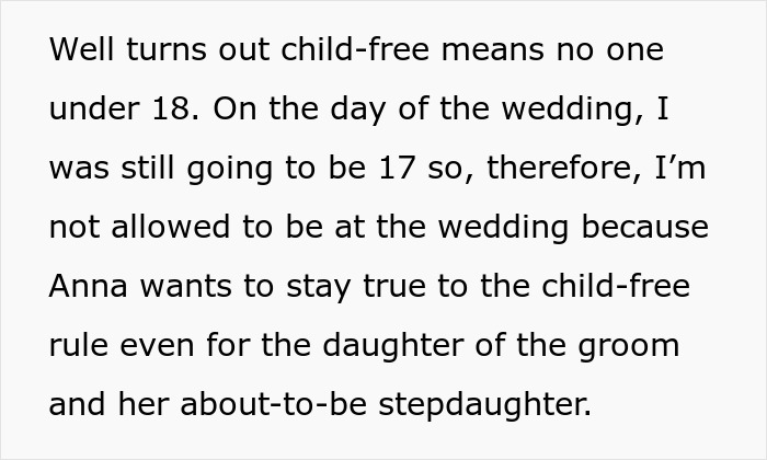 Teen Called A “Selfish Brat” For Exposing Why Dad And Stepmom Excluded Her From Wedding Teen Called A “Selfish Brat” For Exposing Why Dad And Stepmom Excluded Her From Wedding