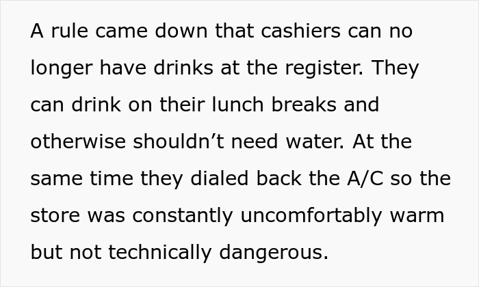 Boss Demands A Doctor&rsquo;s Note To Allow This Cashier To Drink At The Register, Doc Doesn&rsquo;t Hold Back