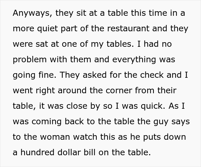 Netizens Cracking Up At Server’s Story Of Revenge Towards A Customer Tipping A Fake $100 Bill Netizens Cracking Up At Server’s Story Of Revenge Towards A Customer Tipping A Fake $100 Bill