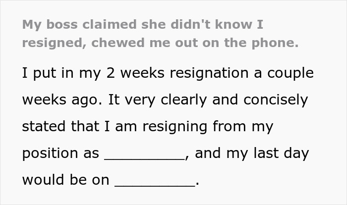 Toxic Boss Shows Her Real Face After Pretending She Didn’t Know This Employee Had Resigned