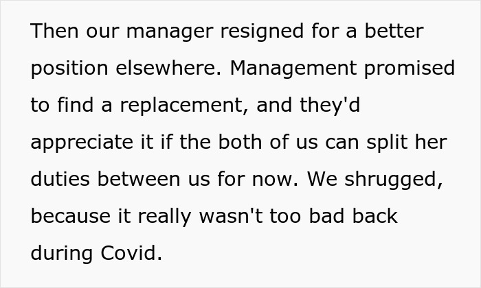 Person Gets Denied Promotion And Quits, Their Coworker Does The Same After Getting Their Workload Person Gets Denied Promotion And Quits, Their Coworker Does The Same After Getting Their Workload