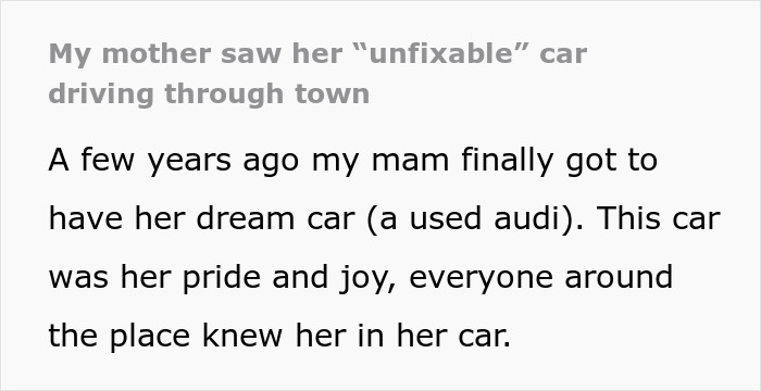 Woman Happens To Be In The Right Place At The Right Times When She Sees Her “Unfixable” Car In Town