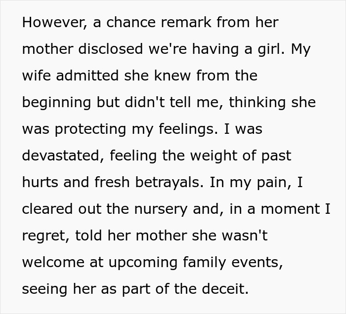 Man Thrilled About Baby Boy Clears Out The Nursery After Discovering MIL And Wife Lied To Him Man Thrilled About Baby Boy Clears Out The Nursery After Discovering MIL And Wife Lied To Him