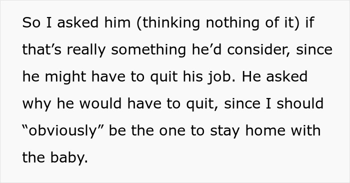 Pregnant Woman Gives Spouse A Wake-Up Call Over His Idea Of Her Being A Stay-At-Home Mom Pregnant Woman Gives Spouse A Wake-Up Call Over His Idea Of Her Being A Stay-At-Home Mom