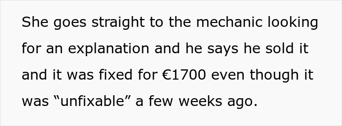 Woman Happens To Be In The Right Place At The Right Times When She Sees Her “Unfixable” Car In Town