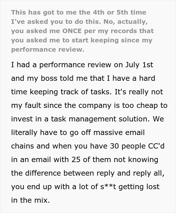 “This Has Got To Be The 4th or 5th Time I’ve Asked You To Do This. No, Actually, You Asked Me Once”