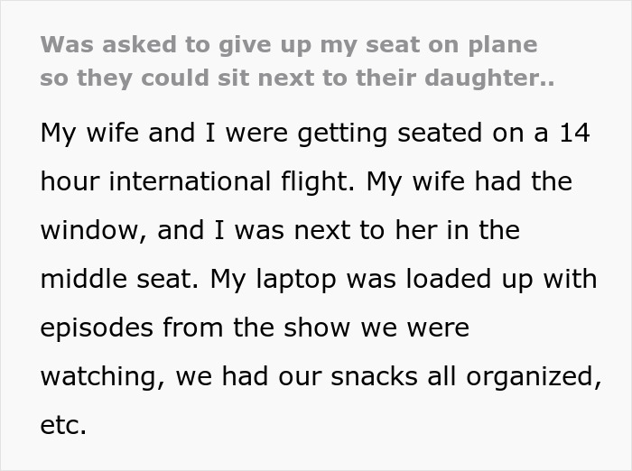 Man Discovers A Full-Grown Teen After Parents Begged For Him To Swap Plane Seats To Be Together Man Discovers A Full-Grown Teen After Parents Begged For Him To Swap Plane Seats To Be Together