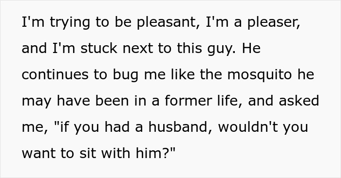 Plane Passenger Is Shut Down By Woman Who Wouldn’t Switch Seats With Him On An 11-Hour Flight Plane Passenger Is Shut Down By Woman Who Wouldn’t Switch Seats With Him On An 11-Hour Flight