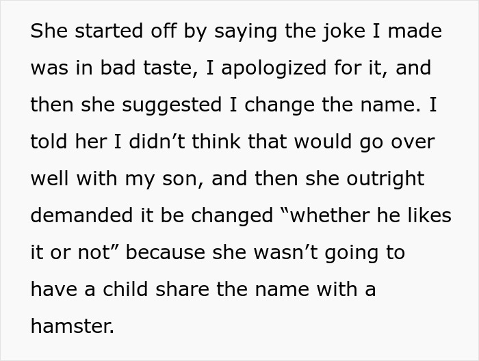 Parent Won’t Make Son Change Hamster's Name Which SIL Wants For Her Child, She Absolutely “Blows Up” Parent Won’t Make Son Change Hamster's Name Which SIL Wants For Her Child, She Absolutely “Blows Up”