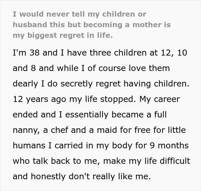 “Easily The Worst Thing That’s Ever Happened To Me”: Mom Unveils Her Regrets Of Motherhood “Easily The Worst Thing That’s Ever Happened To Me”: Mom Unveils Her Regrets Of Motherhood