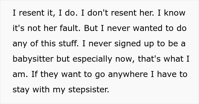 “What I Wanted Wasn’t Important”: Teen Resents Babysitting Her Special Needs Stepsister, Loses It