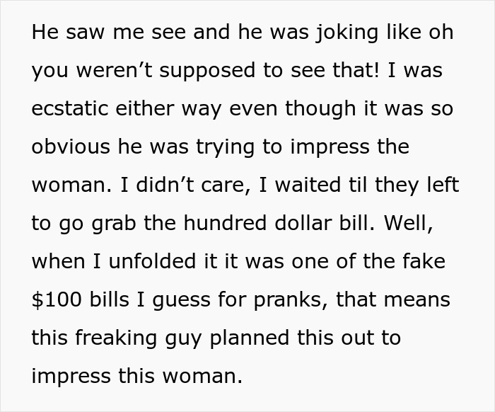 Netizens Cracking Up At Server’s Story Of Revenge Towards A Customer Tipping A Fake $100 Bill Netizens Cracking Up At Server’s Story Of Revenge Towards A Customer Tipping A Fake $100 Bill