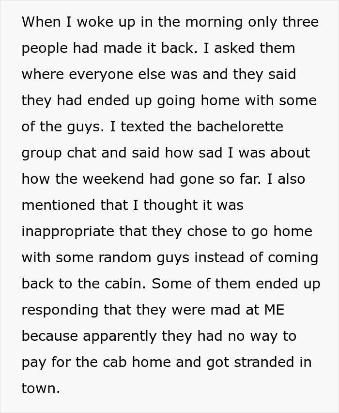 Upset Bride Left Stranded During Bachelorette Party Asks For A Redo After Friends Abandon Her Upset Bride Left Stranded During Bachelorette Party Asks For A Redo After Friends Abandon Her