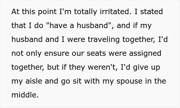 Plane Passenger Is Shut Down By Woman Who Wouldn’t Switch Seats With Him On An 11-Hour Flight Plane Passenger Is Shut Down By Woman Who Wouldn’t Switch Seats With Him On An 11-Hour Flight