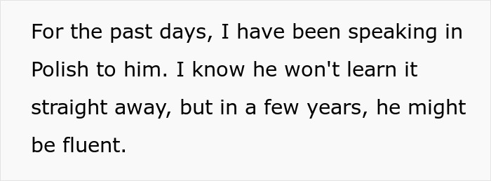 Woman speaking to her kid in Polish despite boyfriend’s request, discussing language fluency over time. Woman speaking to her kid in Polish despite boyfriend’s request, discussing language fluency over time.