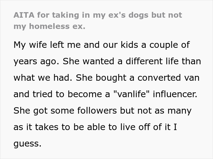 Woman Leaves Family To Be A “Vanlife” Influencer, Demands They Let Her Back In After It Goes Awry