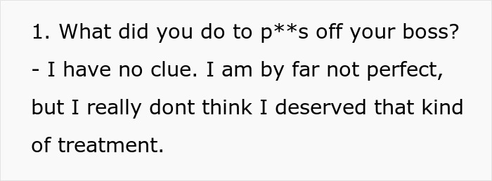 Woman Makes Boss That's Trying To Get Rid Of Her Furious By 'Not Engaging In Their Bullying Tactics' Woman Makes Boss That's Trying To Get Rid Of Her Furious By 'Not Engaging In Their Bullying Tactics'