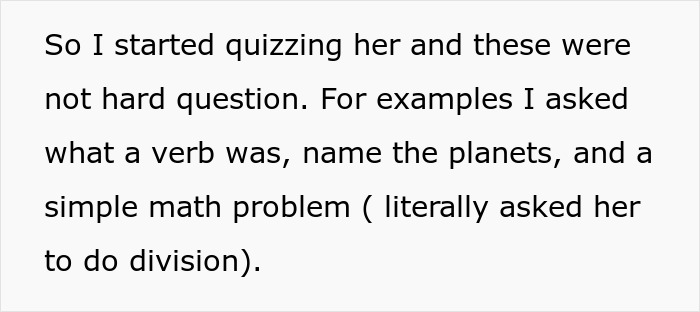 Person Makes Their Sister Cry By Quizzing Her After She Claimed She Would Homeschool Her Kid Person Makes Their Sister Cry By Quizzing Her After She Claimed She Would Homeschool Her Kid