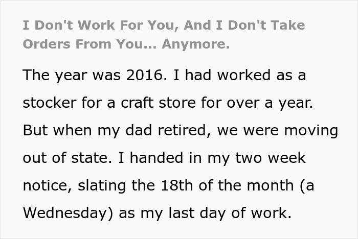 Manager Demands Ex-Employee Come Into Work, They Laugh In Her Face Manager Demands Ex-Employee Come Into Work, They Laugh In Her Face