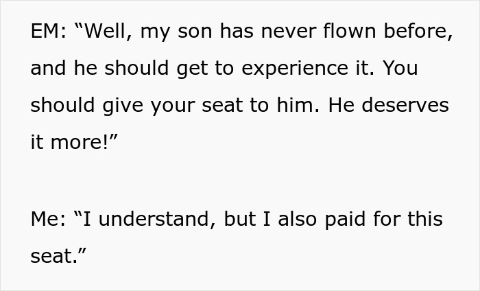 Entitled Mom Is Put In Her Place After Demanding A Window Seat For Her Son Entitled Mom Is Put In Her Place After Demanding A Window Seat For Her Son