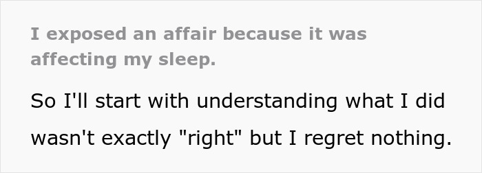 Guy Tells Wife About Her Husband’s Affair Because It Was Interrupting His Sleep Guy Tells Wife About Her Husband’s Affair Because It Was Interrupting His Sleep
