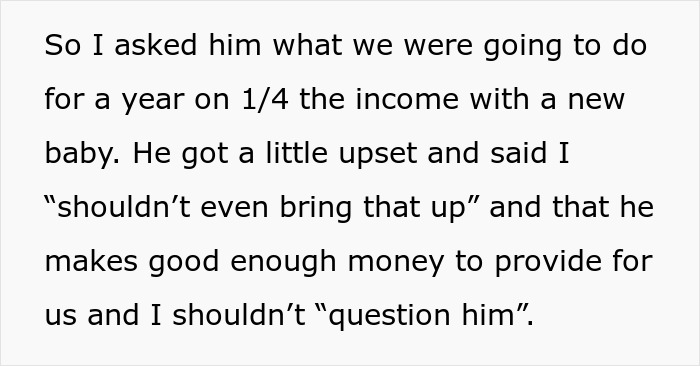 Pregnant Woman Gives Spouse A Wake-Up Call Over His Idea Of Her Being A Stay-At-Home Mom Pregnant Woman Gives Spouse A Wake-Up Call Over His Idea Of Her Being A Stay-At-Home Mom