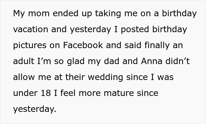 Teen Called A “Selfish Brat” For Exposing Why Dad And Stepmom Excluded Her From Wedding Teen Called A “Selfish Brat” For Exposing Why Dad And Stepmom Excluded Her From Wedding