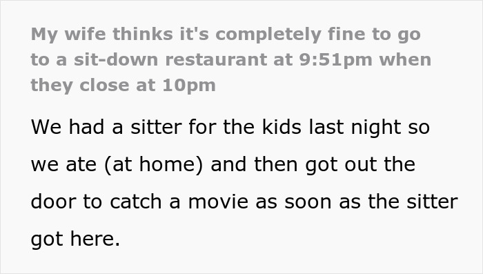 Woman Doesn’t Get What’s Wrong With Going To A Restaurant Before Closing, Gets A Reality Check Woman Doesn’t Get What’s Wrong With Going To A Restaurant Before Closing, Gets A Reality Check