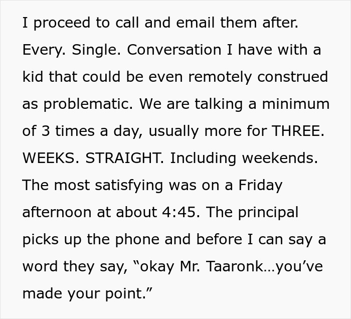 Teacher Proves His Point To Principal By Reporting Every Problematic Conversation With A Student Teacher Proves His Point To Principal By Reporting Every Problematic Conversation With A Student