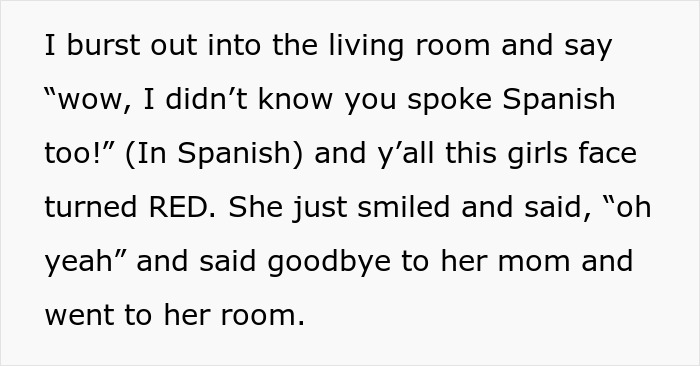 Woman Cleverly Confronts Her Trash-Talking Roommate Who Assumed She Doesn't Speak Spanish