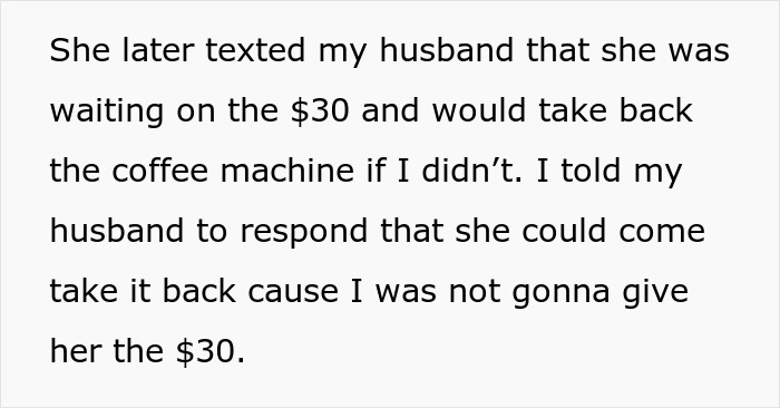 “Never Asked For It”: Woman Receives A Gift From MIL, Is Shocked When She Also Asks For $30 Back “Never Asked For It”: Woman Receives A Gift From MIL, Is Shocked When She Also Asks For $30 Back