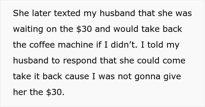 “Never Asked For It”: Woman Receives A Gift From MIL, Is Shocked When She Also Asks For $30 Back