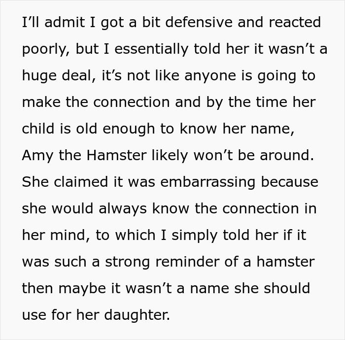 Parent Won’t Make Son Change Hamster's Name Which SIL Wants For Her Child, She Absolutely “Blows Up” Parent Won’t Make Son Change Hamster's Name Which SIL Wants For Her Child, She Absolutely “Blows Up”