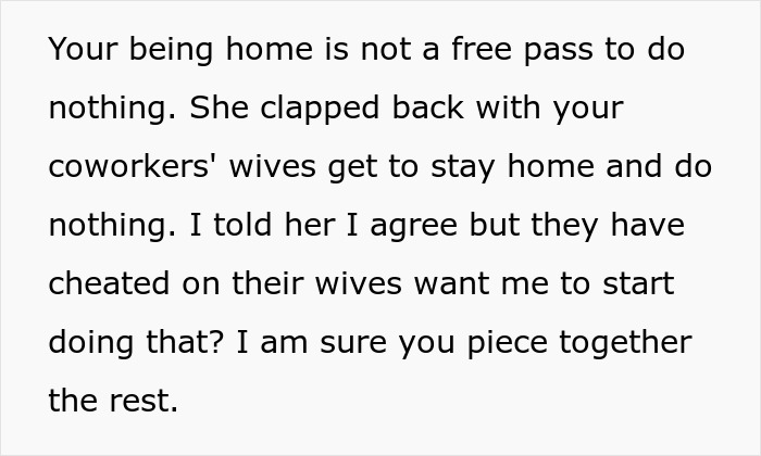 Woman Livid Her Husband Won’t Let Her Be A Stay-At-Home Wife Even Though She Has Zero Reason To Woman Livid Her Husband Won’t Let Her Be A Stay-At-Home Wife Even Though She Has Zero Reason To