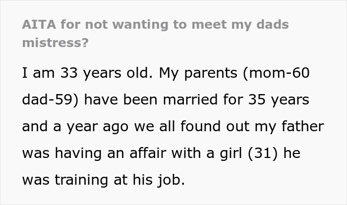 Dad Blows Up Family To Have An Affair, Wants His Reluctant Daughters To Meet His Mistress Dad Blows Up Family To Have An Affair, Wants His Reluctant Daughters To Meet His Mistress