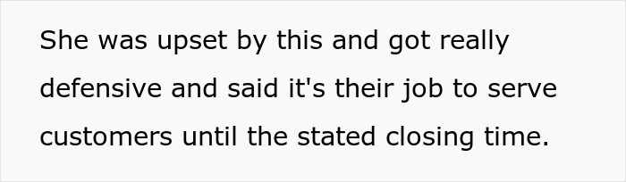 Woman Doesn’t Get What’s Wrong With Going To A Restaurant Before Closing, Gets A Reality Check Woman Doesn’t Get What’s Wrong With Going To A Restaurant Before Closing, Gets A Reality Check