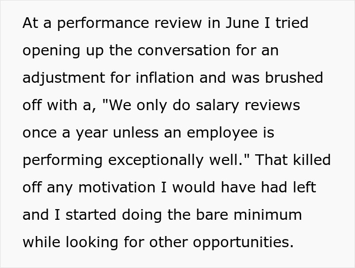 "5k? Not A Massive Difference, Then”: Boss Shames Worker For Quitting, Doesn’t Give Counteroffer "5k? Not A Massive Difference, Then”: Boss Shames Worker For Quitting, Doesn’t Give Counteroffer