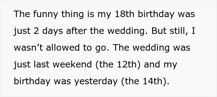 Teen Called A “Selfish Brat” For Exposing Why Dad And Stepmom Excluded Her From Wedding Teen Called A “Selfish Brat” For Exposing Why Dad And Stepmom Excluded Her From Wedding