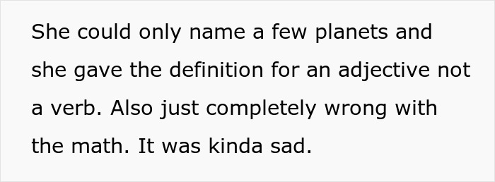 Person Makes Their Sister Cry By Quizzing Her After She Claimed She Would Homeschool Her Kid Person Makes Their Sister Cry By Quizzing Her After She Claimed She Would Homeschool Her Kid