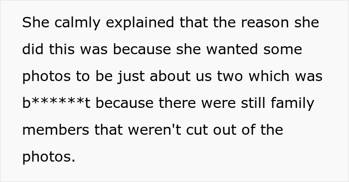 "She Hasn't Stopped Crying": Man Cancels Honeymoon After Wife Edited His Son Out Of Wedding Pics "She Hasn't Stopped Crying": Man Cancels Honeymoon After Wife Edited His Son Out Of Wedding Pics