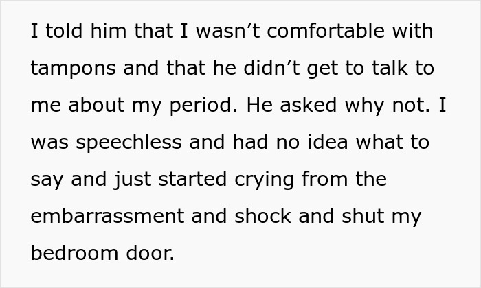 Teen Snaps At Dad After He Mansplained How She Should Handle Her Period Teen Snaps At Dad After He Mansplained How She Should Handle Her Period