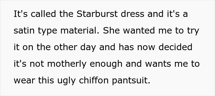 Bride Considers Her MIL's Dress For Upcoming Wedding 'Overly Sexy', Folks Online Don't Find It So Bride Considers Her MIL's Dress For Upcoming Wedding 'Overly Sexy', Folks Online Don't Find It So