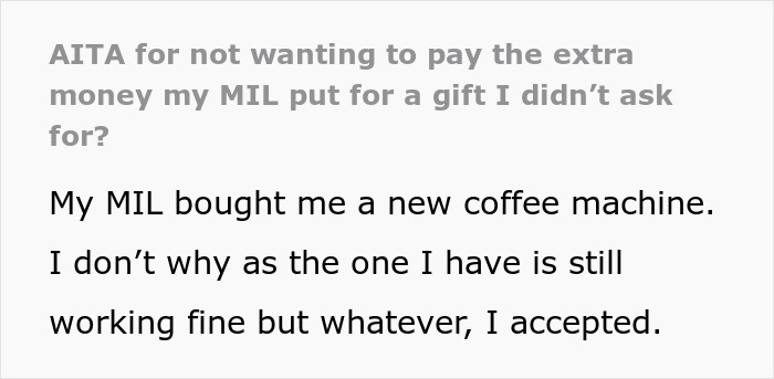 “Never Asked For It”: Woman Receives A Gift From MIL, Is Shocked When She Also Asks For $30 Back “Never Asked For It”: Woman Receives A Gift From MIL, Is Shocked When She Also Asks For $30 Back