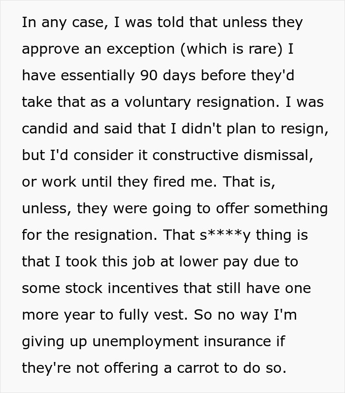Worker Given 90 Days To Return To Office Or Be Terminated, Refuses To Go Down Without A Fight Worker Given 90 Days To Return To Office Or Be Terminated, Refuses To Go Down Without A Fight