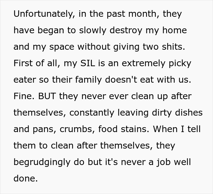Woman Can't Stand Her BIL's Family Destroying Her Home, Kicks Them Out And Makes Them Homeless Woman Can't Stand Her BIL's Family Destroying Her Home, Kicks Them Out And Makes Them Homeless