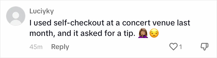 Woman Vents About Being Shamed By A Credit Card Machine After Denying It Suggested 20% Tip Woman Vents About Being Shamed By A Credit Card Machine After Denying It Suggested 20% Tip